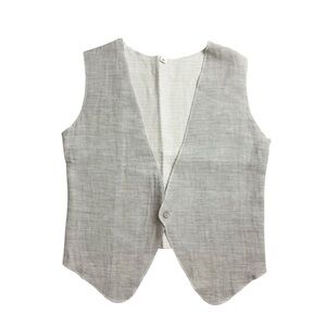 Anja Schwerbrock gray vest waistcoat